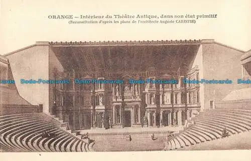 R101920 Orange. Interieur du Theatre Antique dans son etat primitif. Ideal. M.