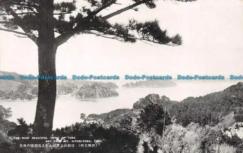 R126163 Die schönsten Aussichten auf die Toba-Bucht vom Berg. Hiyori Yama. Toba