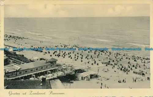 R126355 Groeten uit Zandvoort. Panorama. Schaefer. Nr 52. 1938