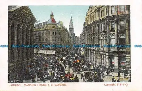 R126470 London. Herrenhaus und Cheapside. F. F. und Co