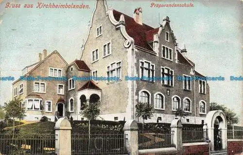 R126508 Gruss aus Kirchheimbolanden. Praparandenschule. W. Gotthold. 1906