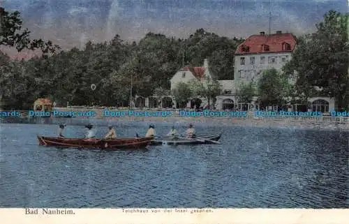 R126627 Bad Nauheim. Teichhaus von der Insel Gesenen. Carl Ahrens