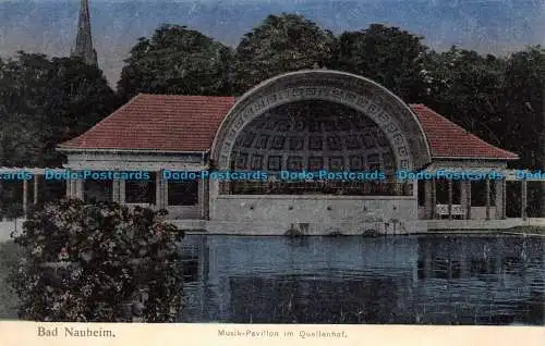 R126629 Bad Nauheim. Musik Pavillon im Quellenhof. Carl Ahrens