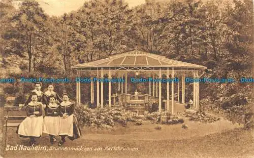 R126653 Bad Nauheim. Brunnenmadchen am Karlsbrunnen. Ottmar Zieher