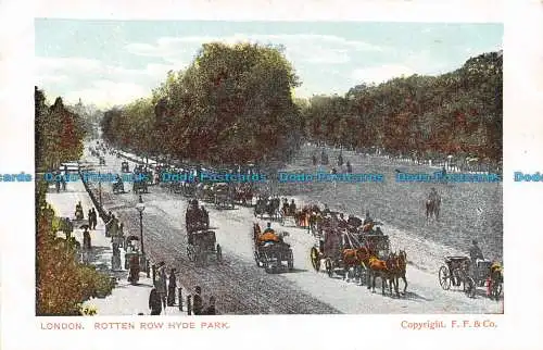 R127999 London. Rotten Row Hyde Park. F. F. und Co