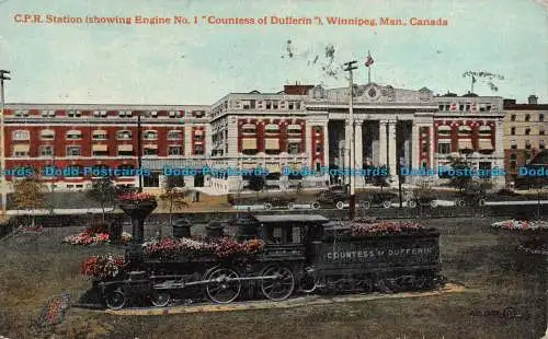 R126940 C.P.R. Station Winnipeg. Mann. Kanada. Valentinstag. 1919