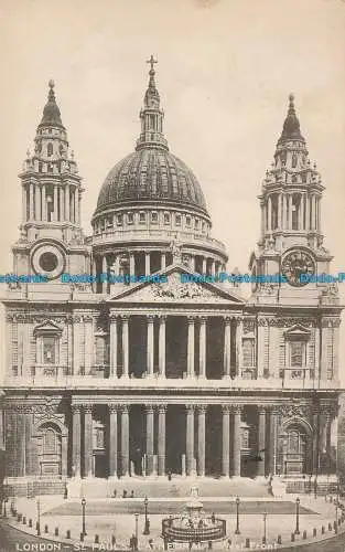 R128171 London. St. Pauls Cathedral. Westfront. 1925