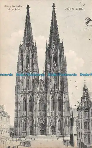 R129010 Dom Westseite. Coln a. Rh. Trenkler. 1908