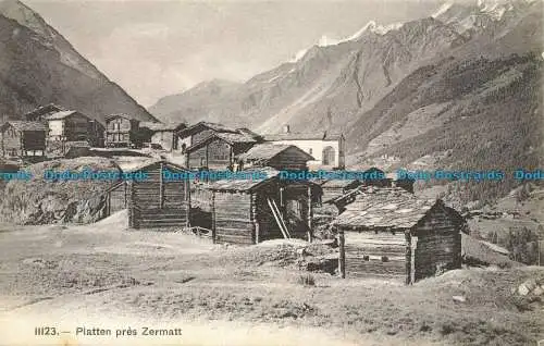 R633825 Platten Pre Zermatt. Fototypie