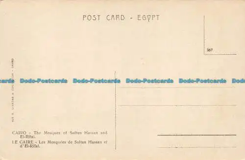 R633929 Kairo. Die Moscheen von Sultan Hassan und El Rifai. B. Livadas und Coutsic