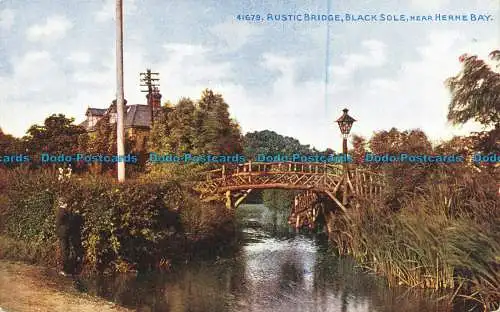 R633942 Rustikale Brücke. Schwarze Sohle. In der Nähe von Herne Bay. Das Photochrom. Celesque Seri