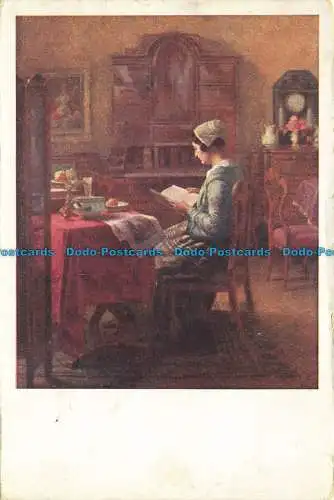 R634836 Sonntagsmorgen. K. M. Schuster. Akad. Maler Karl M. Schuster. Holubetz a