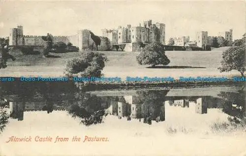 R634034 Alnwick Castle von den Weiden. J. R. R. E. Die historische Serie. J. Ro