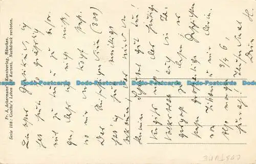 R634945 Am Hofe Der Herzogin Amalie. W. Friedrich. Fr. A. Ackermann. Serie. 108.