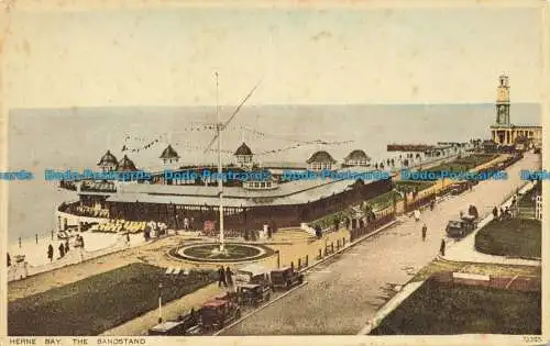 R634083 Herne Bay. Der Bandstand. Photochrom