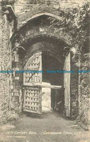 R634972 I.O.W. 14. Th. Jahrhunderttor. Carisbrooke Castle. T. Piper