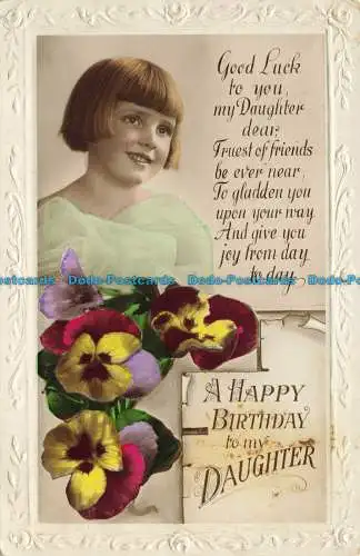 R635139 Alles Gute zum Geburtstag meiner Tochter. RP. Postkarte