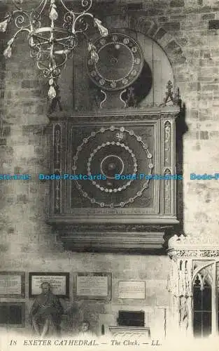 R634325 Kathedrale von Exeter. Die Uhr. LL. 18