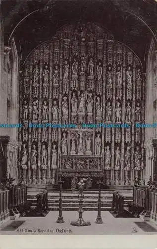 R635578 Oxford. All Souls Reredos. stecken. Silberette. Serie. Nr. 1563