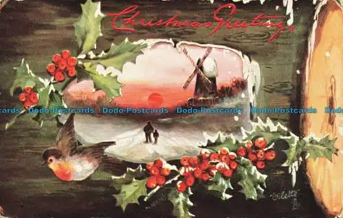 R636014 Weihnachtsgrüße. stecken. Oilette. 9405. 1907