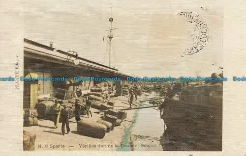 R636468 Sparte. Verification de la Douane. Saigon. Plante. Nr. 8