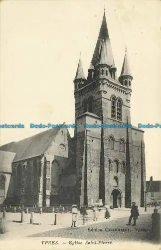 R637461 Ypern. Eglise Saint Pierre. Callewaert. Neurdein Freres. 1915