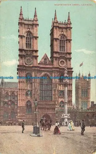 R637490 London. Westminster Abbey. Postkarte. 1908