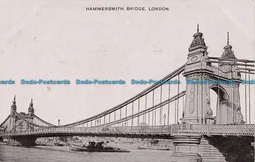 R638214 London. Hammersmith Bridge. Postkarte