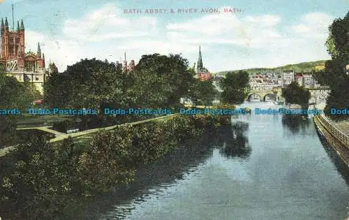 R638335 Badewanne. Bath Abbey und River Avon. Serie G. D. und D. L. Star. 1914