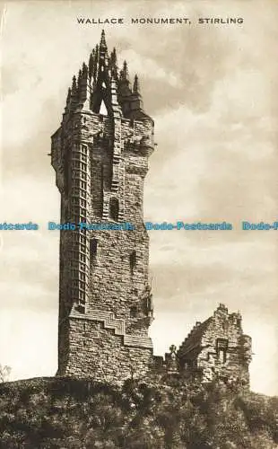 R637751 Stirling. Wallace Monument. Valentinstag. Carboton. 1925