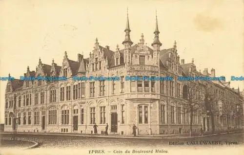 R638494 Ypern. Coin du Boulevard Malou. Callewaert. 1915