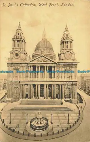 R637233 London. St. Paul Cathedral. Westfront. Braun und Rawcliffe. 1917