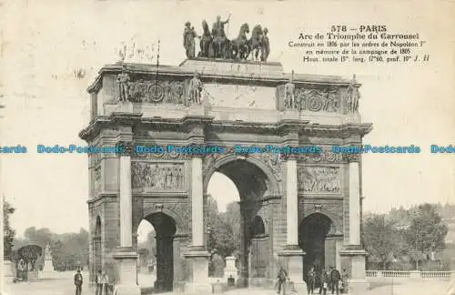 R637916 Paris. Arc de Triomphe du Carrousel. J. H. 1922