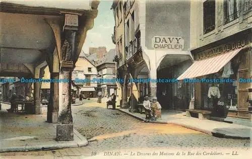 R638627 Dinan. Le Dessous des Maisons de la Rue des Cordeliers. LL. 52