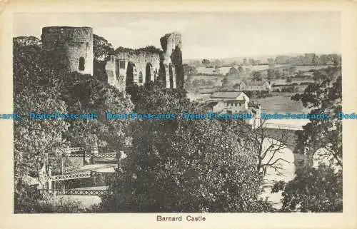 R638652 Barnard Castle. Einzigartige Serie. Postkarte