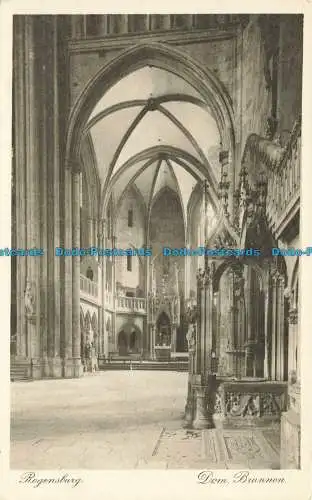 R638012 Regensburg. Dom. Brunnen. Carl Palestrini und Sohn