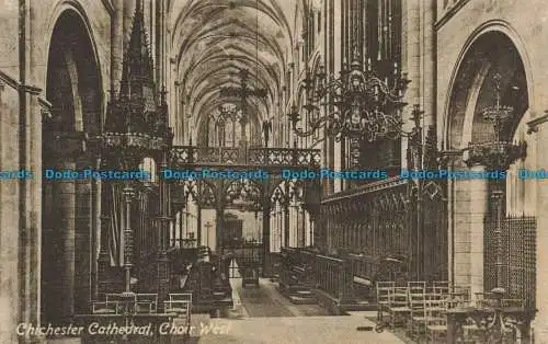 R639228 Chichester Cathedral. Chor West. W. H. Barrett. V. und S