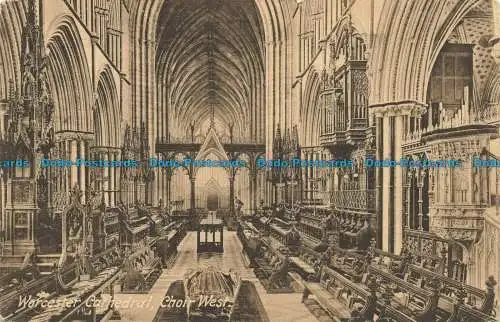 R640077 Worcester Cathedral. Chor West. F. Frith. Nr. 20313