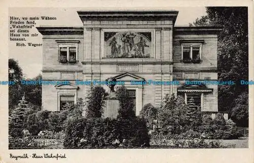 R639261 Bayreuth. Haus Wahnfried. Schoning