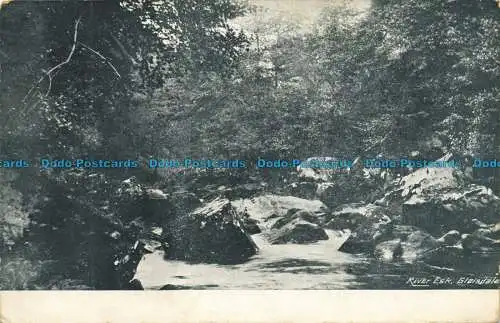 R639264 Glaisdale. Fluss Esk. The North and East Riding Series. 1904