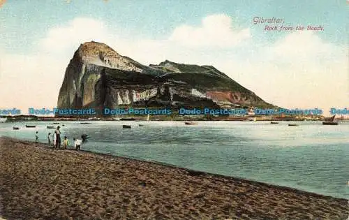 R638727 Gibraltar. Rock vom Strand aus. V. B. Cumbo