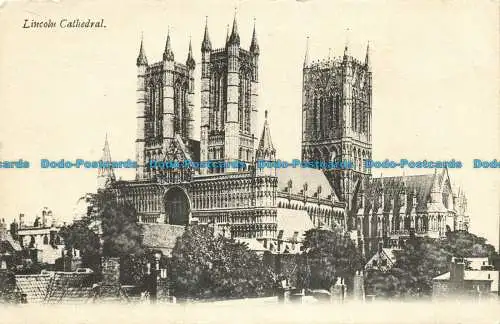 R639280 Lincoln Cathedral. Postkarte