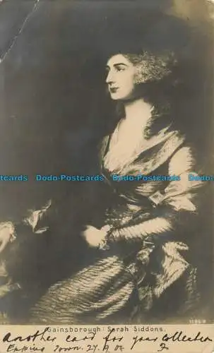 R638095 Sarah Siddons. Gainsborough. Postkarte. 1902