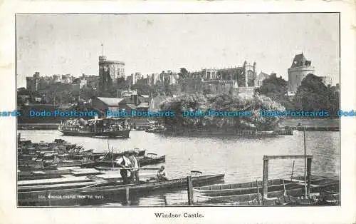 R639295 Windsor Castle. vom Fluss. 1908