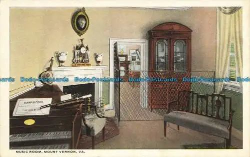 R639304 Va. Musikzimmer. Mount Vernon. B. S. Reynolds