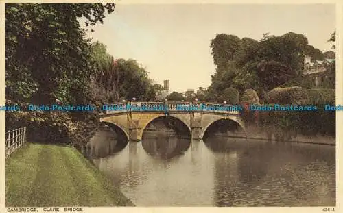 R638120 Cambridge. Clare Bridge. Photochrom