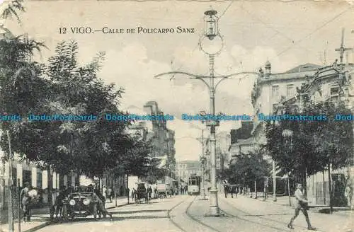 R638787 Vigo. Calle de Policarpo Sanz. Tafall. 1921