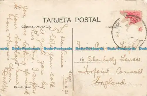 R638787 Vigo. Calle de Policarpo Sanz. Tafall. 1921