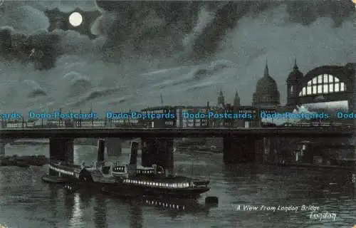 R639333 London. Ein Blick von der London Bridge. Charles Martin. Nr. 1028. 1904