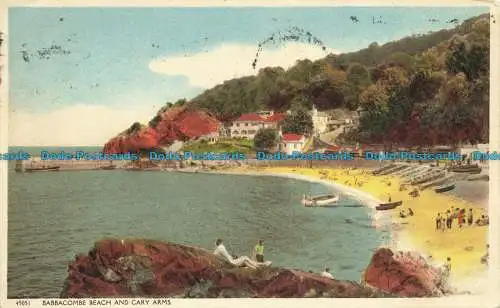 R640177 Babbacombe Beach and Cary Arms. Harvey Barton